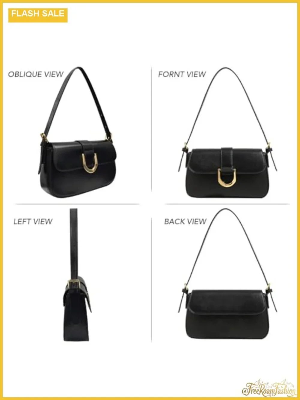 Women's PU Leather Hobo Bag with 2 Adjustable Straps